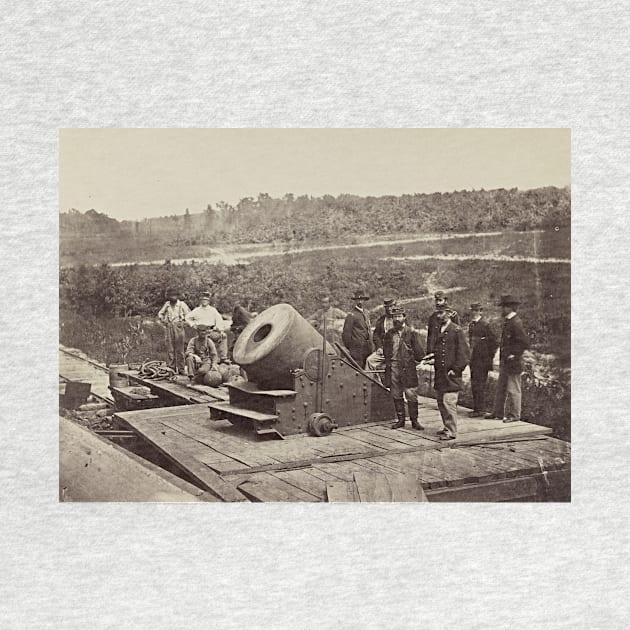 Vintage Civil War The Dictator Siege Mortar at Petersburg by pdpress